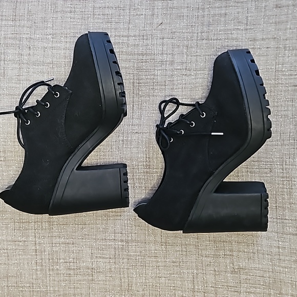 H&M Blavk Ankle Lace Up Boots - Picture 3 of 5